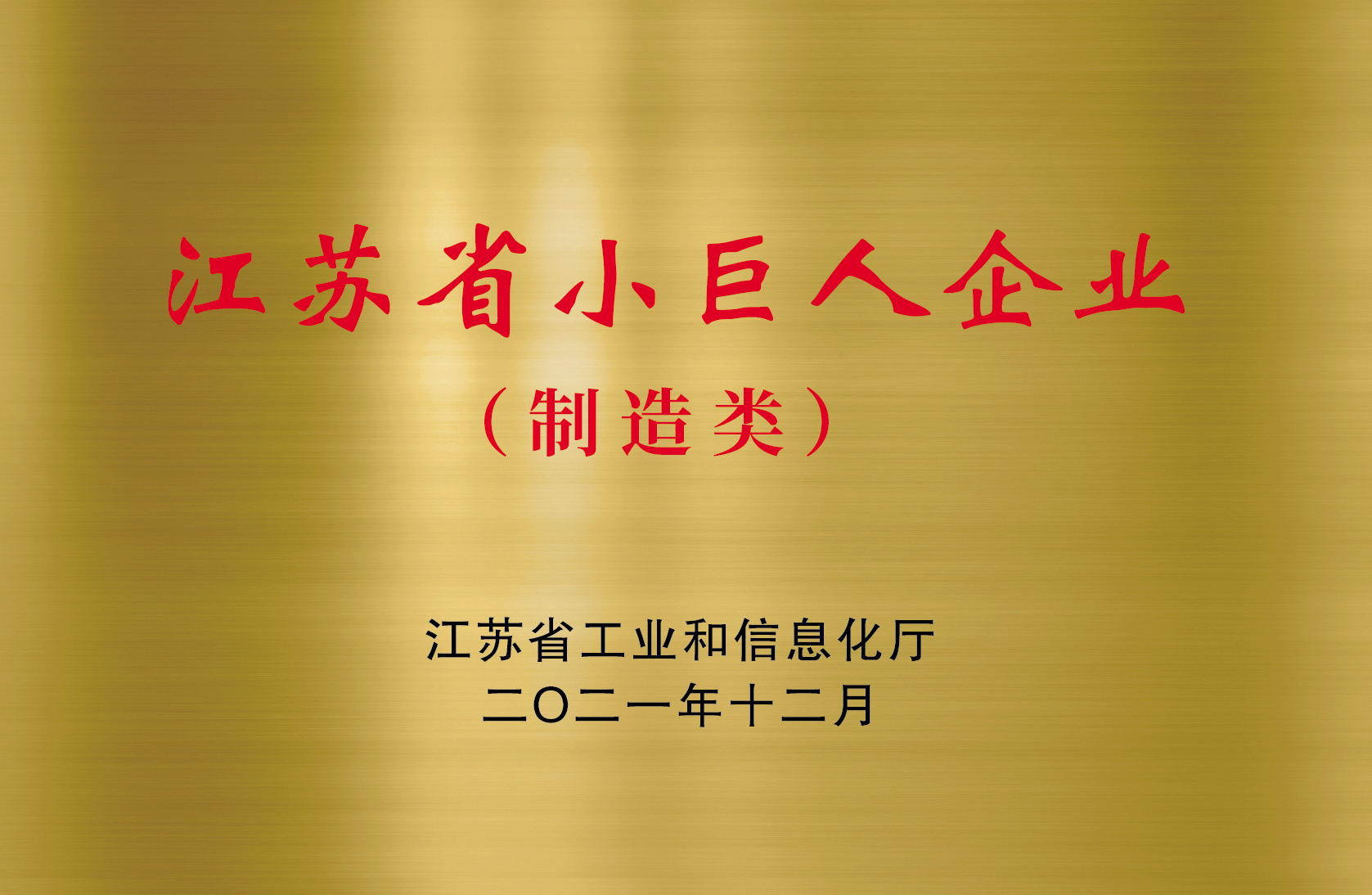 江蘇省小巨人企業(yè)